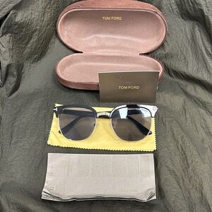 Tom Ford Black and Gold Sunglasses with Case 😎